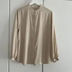 ユニクロ　バンドカラーシャツ　L