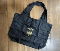 【新品未使用】PECK 折りたたみエコバッグ 黒　高島屋ノベルティ