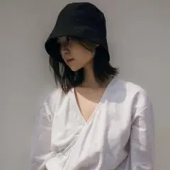 ohotoro リネン素材 バケットハット バケハ