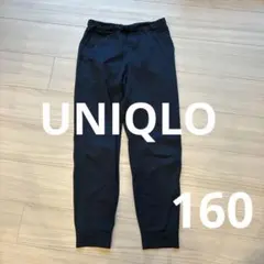 UNIQLO KIDS AIRism アクティブジョガーパンツ 160 ネイビーのサムネイル