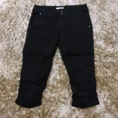 エスプリミュール　ブラッククロップドパンツ　Lサイズ