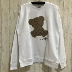 LUXE/R クルーネック 総柄ジャガードベアトレーナー