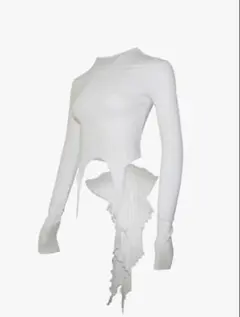 theredthread S dot flow frill tops - メルカリ