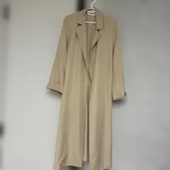 PLST ベージュ ロングコート