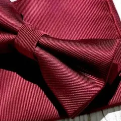 ●蝶ネクタイ　ボルドー　メンズ　小物　ワンポイント　お洒落　新郎　Afh