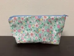 ハンドメイド　ポーチ　花柄