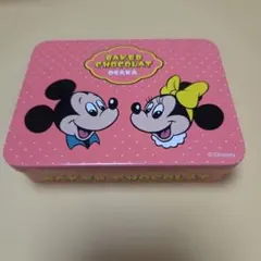 ディズニー ミッキー＆ミニー 空き缶 お菓子缶 ベイクドショコラ 大阪限定