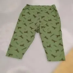 恐竜柄 緑色 ハーフパンツ 100