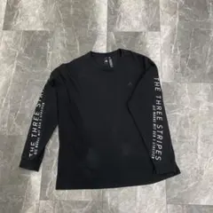 ★adidas 長袖Tシャツ★THREE STRIPES ブラック　XL