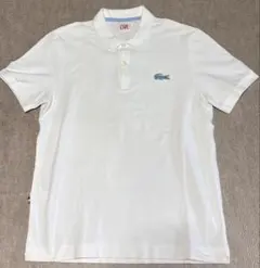 美品 ラコステ ライブ LACOSTE ホワイト ポロシャツ 4 M デカワニのサムネイル