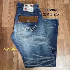 EDWIN 】 ウエスタン調 ストレート パンツ 483XVS 32 - メルカリ