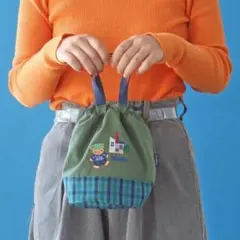 巾着ショルダーバッグBEAMS JAPAN × familiar 東京エリア限定