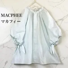 5958K マダマダ ドット ロングワンピース ビッグカラー 水色 半袖 春夏 