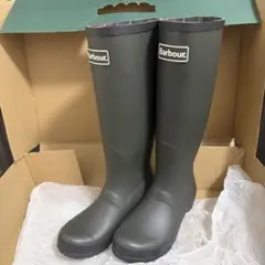 Barbour Abbey レインブーツ オリーブ UK5のサムネイル