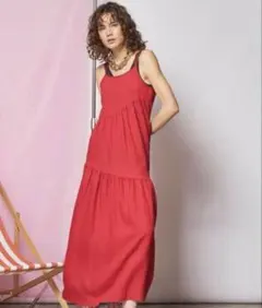 MAISON SPECIAL レッド キャミワンピース
