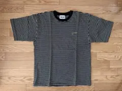 ワンポイント刺繍 リンガーボーダーTシャツ