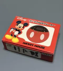 ディズニー ミッキー ポータブルCDプレーヤー 新品未使用