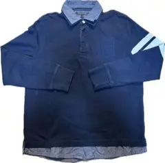 【Tommy Hilfiger】 ポロシャツ M ネイビー