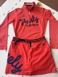 le coq sportif ゴルフウェア セット　Mサイズ オレンジ