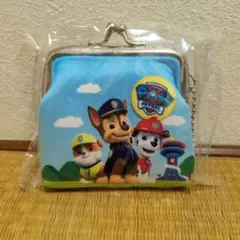 パウ・パトロール ミニ財布 青　がま口
