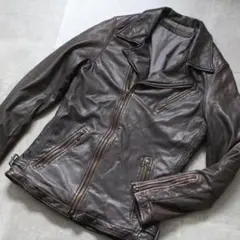 美品 DROMe ラムレザー ダブル ライダース ジャケット ブラック ドローム 2025年最新】ドローム DROMe レザージャケットの人気アイテム