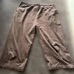 ブラウン コーデュロイ ワイドパンツ Fサイズ