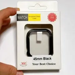 コンパチブル アップルウォッチ カバー 薄型 ケース 軽量 ブラック 45mm