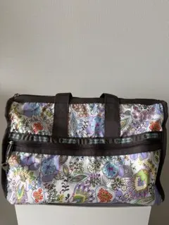 LeSportsac 花柄ナイロンボストンバッグ