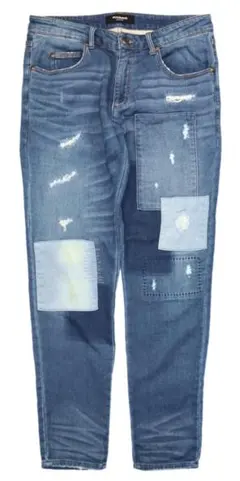1piu1uguale3 RELAX USED加工 デニム パンツ XL 古着のサムネイル