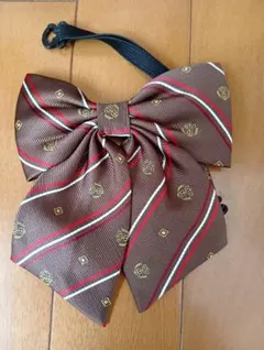 3枚組リボンタイ ブラウン ストライプ