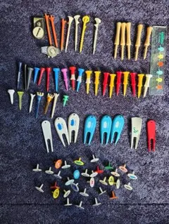 ゴルフティーとマーカーセット 約50個以上