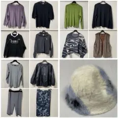 大きいサイズレディース 4L中心 13点 まとめ売り 【USED】コーデあり