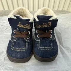 double.B デニムブーツ　ミキハウス　ダブルビー　14cm