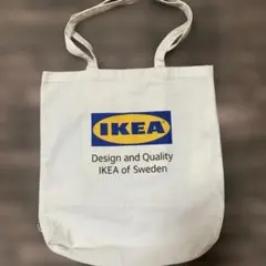 IKEA トートバッグ　エコバッグ　ホワイト ※2〜3回使用　USEDのサムネイル
