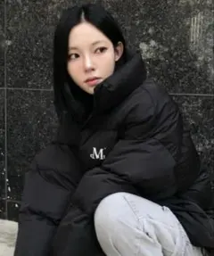 値下不可　未使用　mucent MUSENT ブラック ダウン　ムセント　M 黒