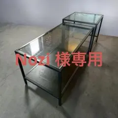 【美品】IKEA VITTSJÖ（ヴィトショー)ガラス天板 テーブル 2点セットのサムネイル