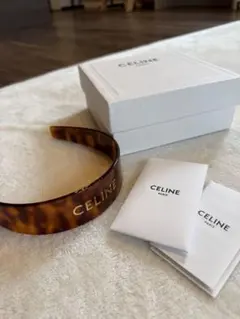 celine カチューシャ ヘッドバンド ハバナ/ゴールド - メルカリ