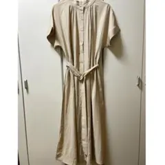 【新品未使用】VIS 半袖シャツワンピース ロング丈