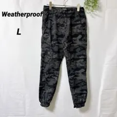 Weatherproof【L】迷彩柄 ジョガーパンツ カモフラ ウエストゴム