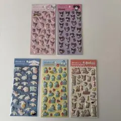 ⭐︎サンリオ⭐︎　ぷくっとシール　5種　未開封