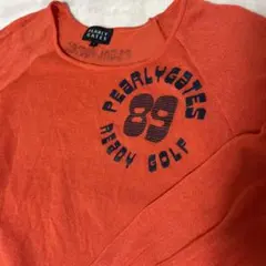 お値下げ！パーリーゲイツ  薄手サマーセーター　オレンジ　サイズ１