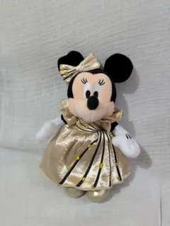 ミニーマウス　ぬいぐるみバッジ