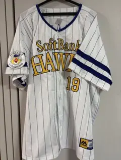 「美品 ホークス 甲斐拓也 #19 レプリカユニフォーム 2XL 巨人移籍」のサムネイル