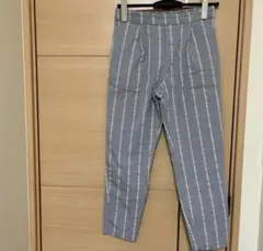THE SHOP TK パンツ　ブルー　ストライプ　レディース　M 匿名配送
