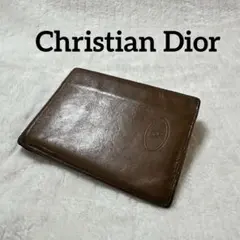 【廃盤】Christian Dior ディオール レザーウォレット 二つ折り財布