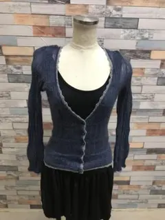 IENA 長袖カーディガン サイズF ブルー系