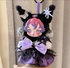 ポップマート　スカルパンダ　クロミちゃん着せ替えワンピース 黒紫