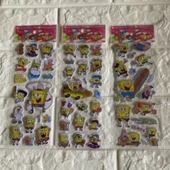 スポンジ・ボブ ステッカ 3シート セット スポンジボブ