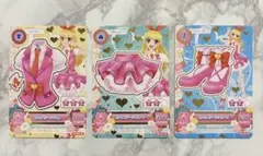 アイカツ 星宮いちご 排出版 ピンクステージコーデ3枚セット