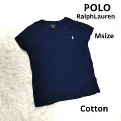 POLO RALPH LAUREN ポニー 刺繍 Tシャツ ネイビー 紺 M